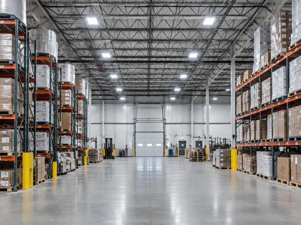 Warehouse after LED upgrade