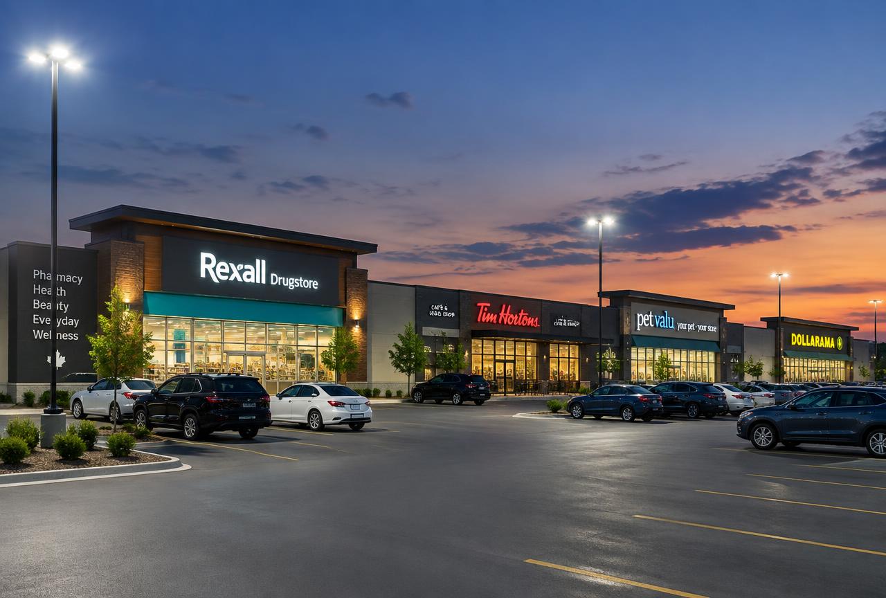 Retail plazas